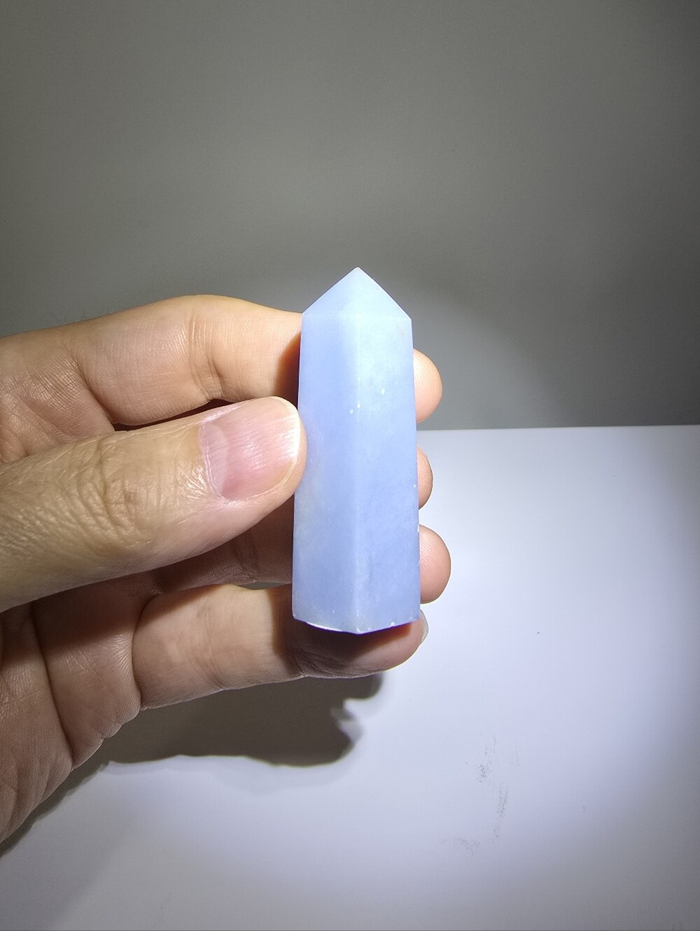Angelite Crystal Tower